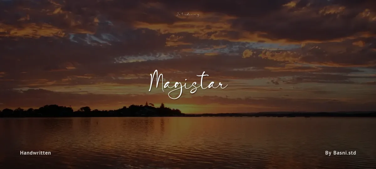 Magistar font preview