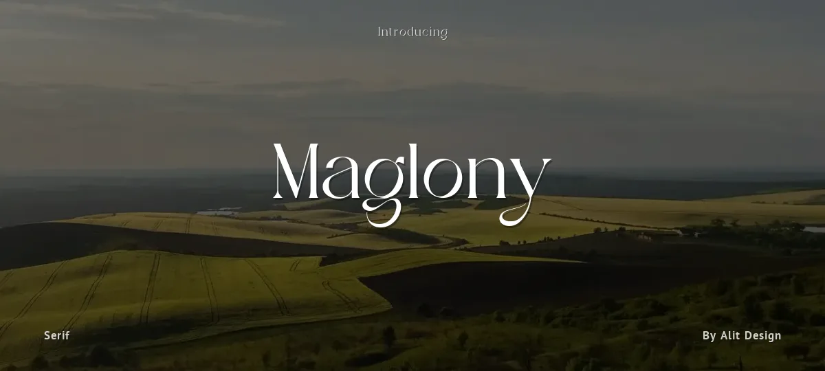 Maglony font preview