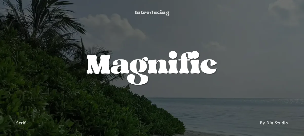 Magnific font preview