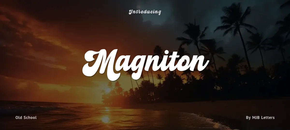 Magniton font preview