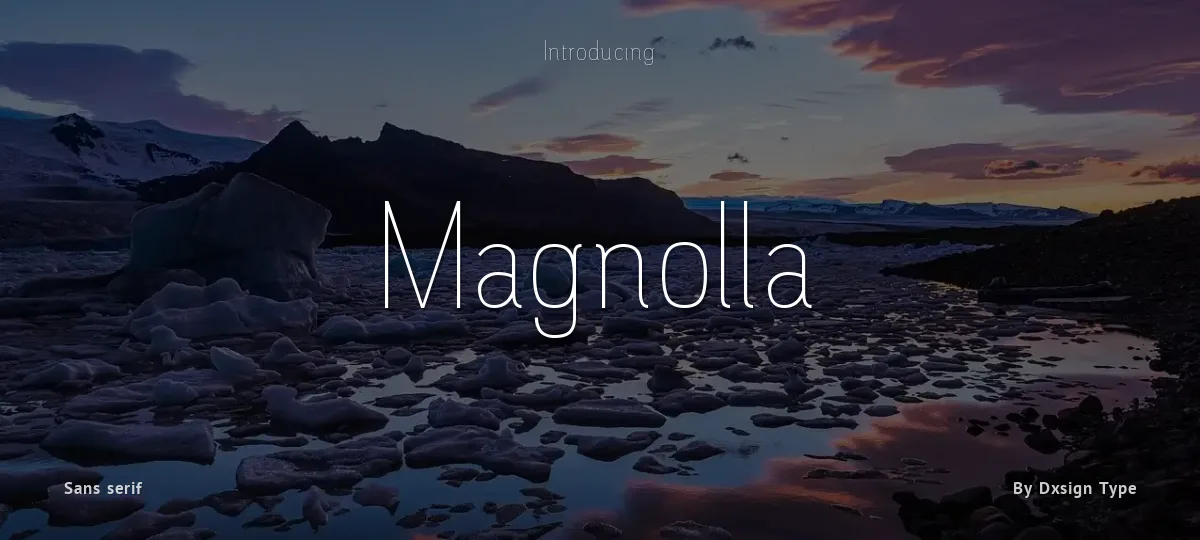 Magnolla font preview