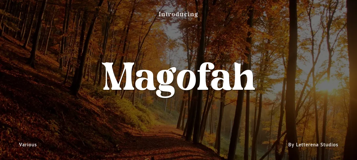 Magofah font preview
