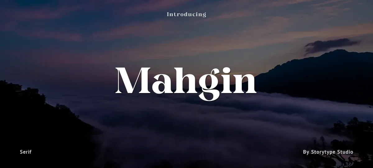 Mahgin font preview