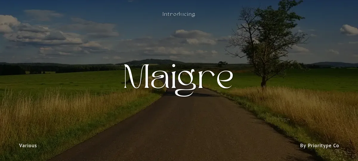 Maigre font preview
