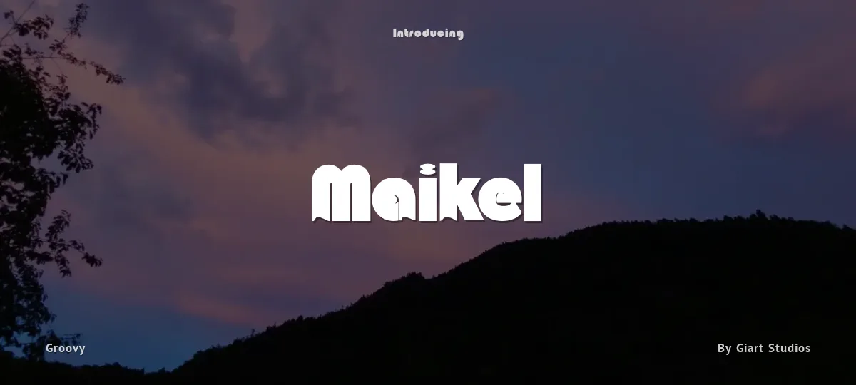 Maikel font preview