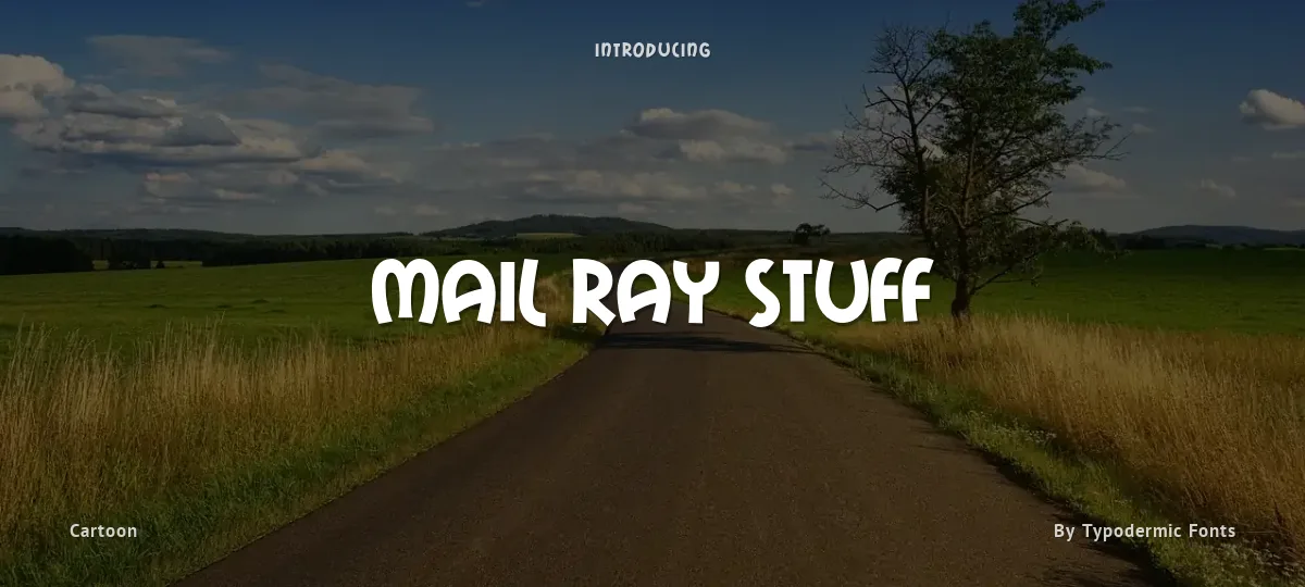 Mail Ray Stuff font preview