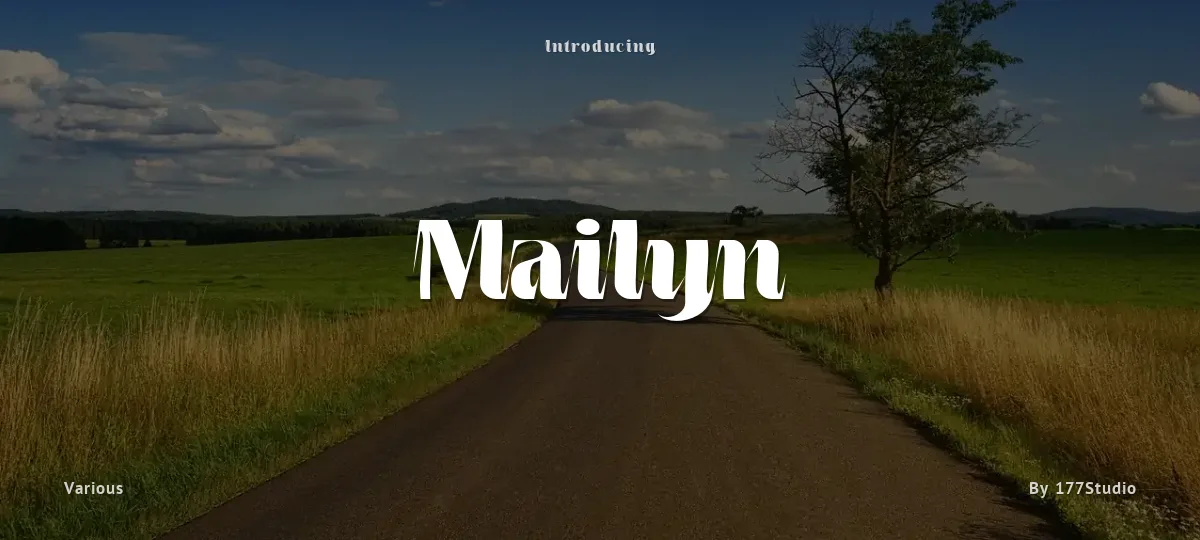 Mailyn font preview