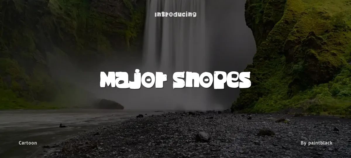Major Snopes font preview