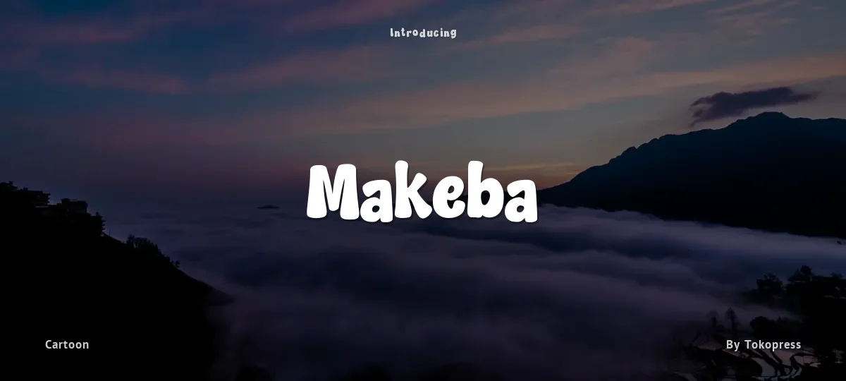 Makeba font preview