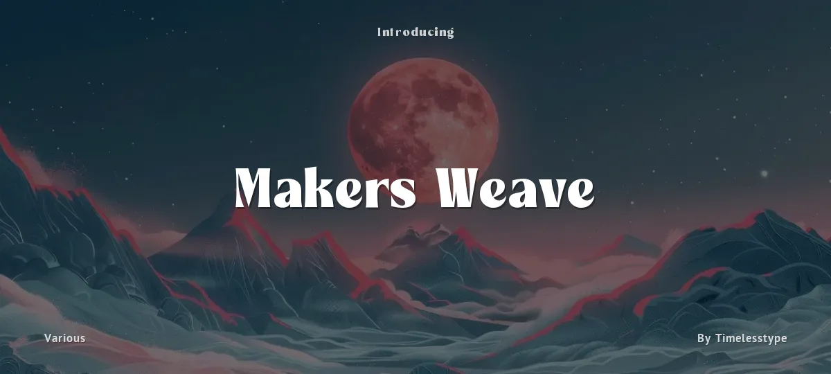 Makers Weave font preview