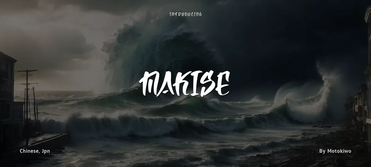 Makise font preview