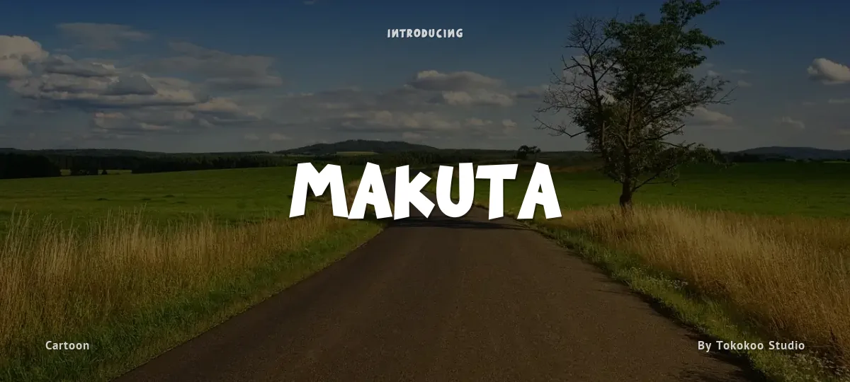 Makuta font preview