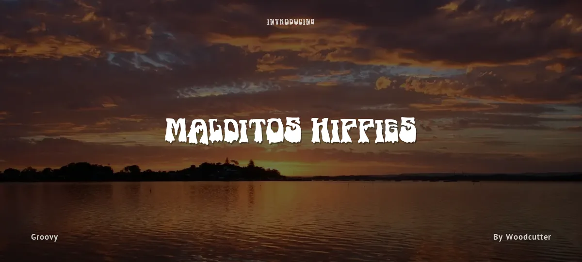Malditos Hippies font preview
