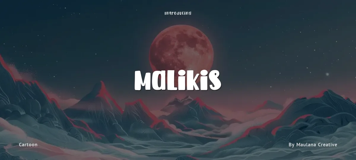 Malikis font preview