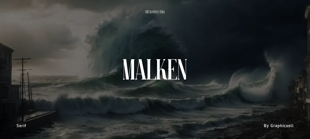 Malken font preview
