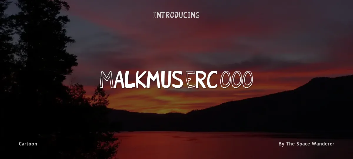 Malkmus Erc 001 font preview