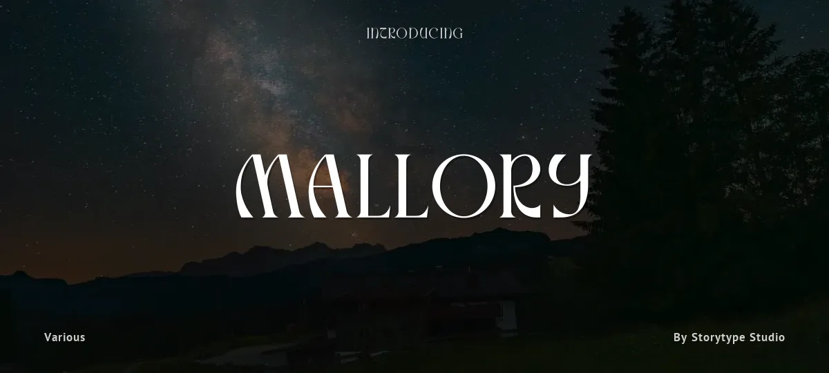 Mallory font preview