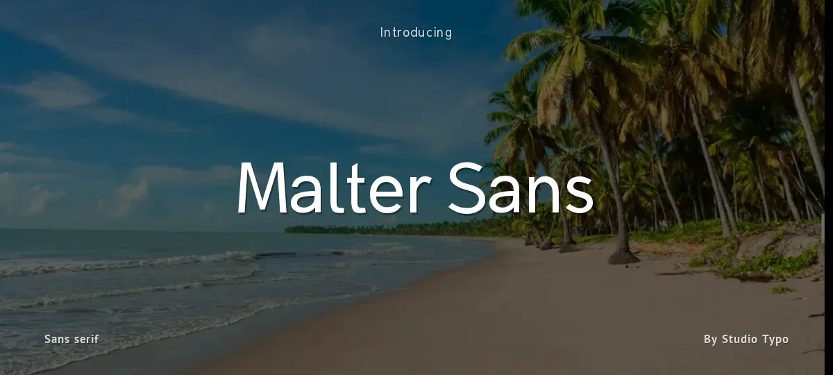 Malter Sans font preview