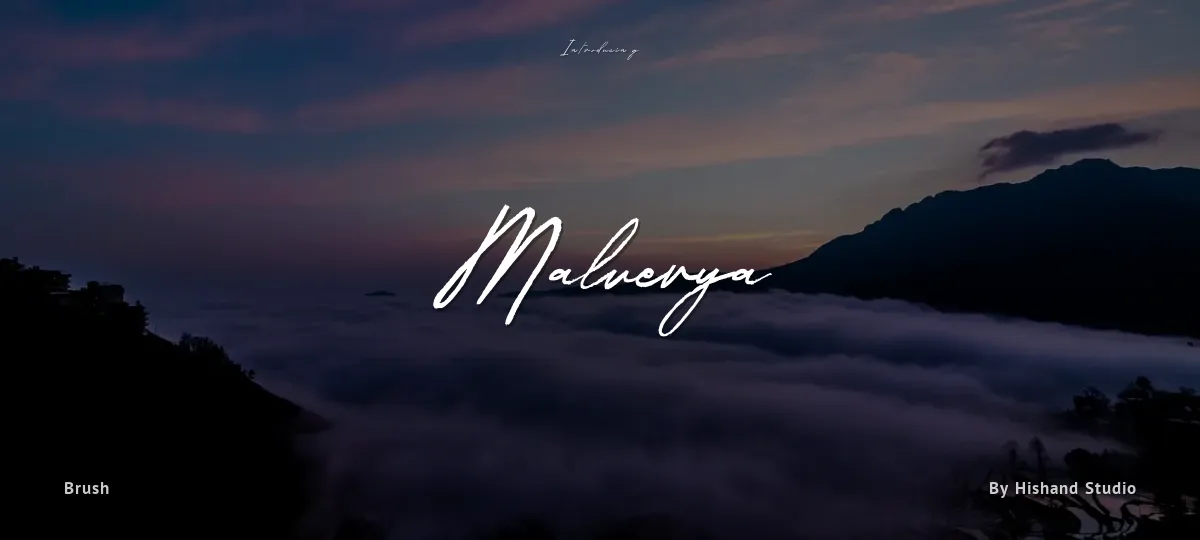 Malverya font preview