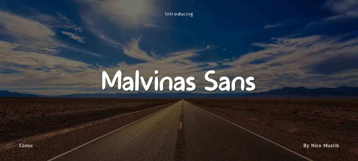 Malvinas Sans font preview