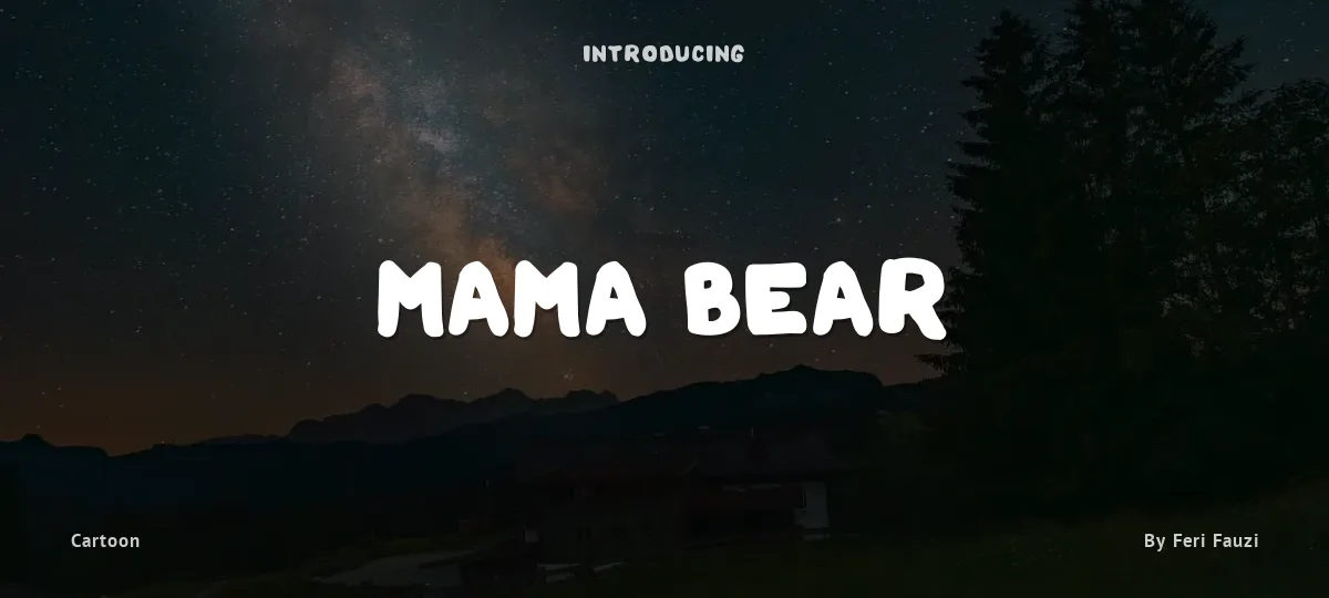 Mama Bear font preview