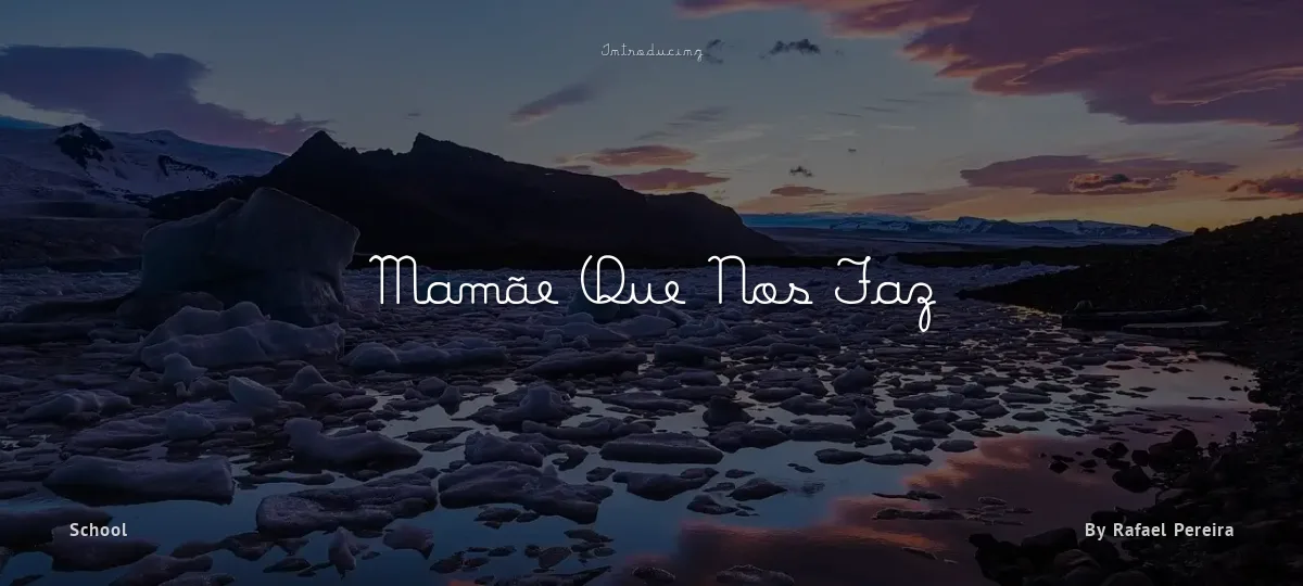 Mamãe Que Nos Faz font preview