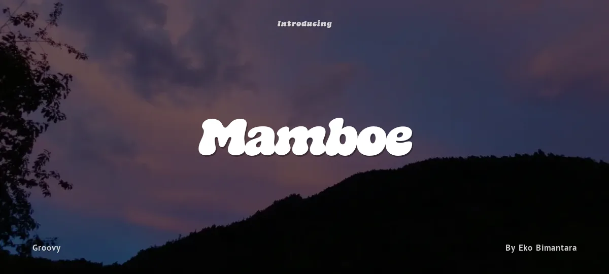 Mamboe font preview