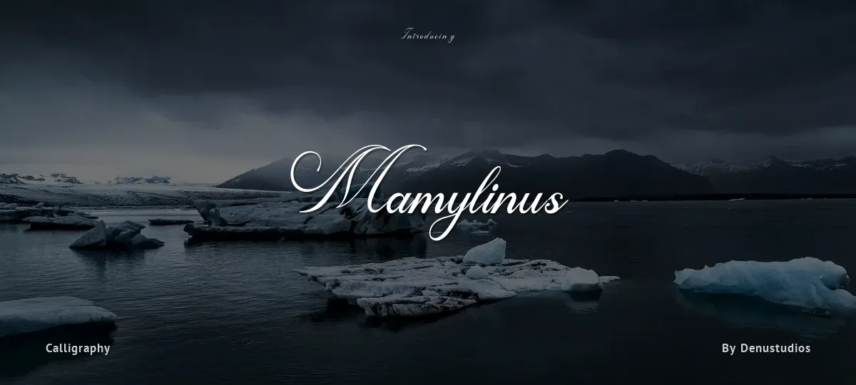 Mamylinus font preview