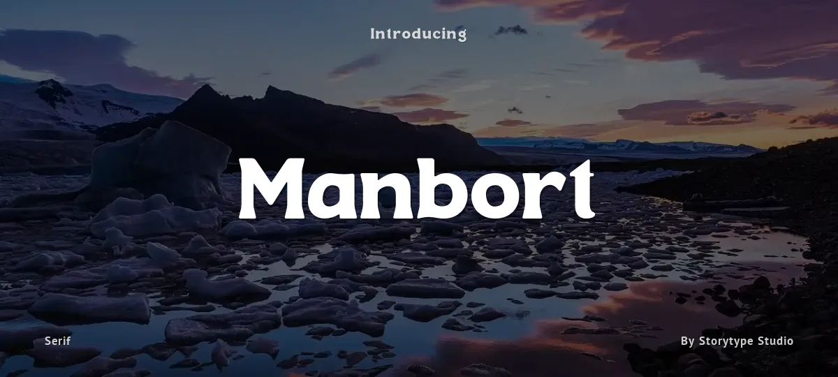 Manbort font preview