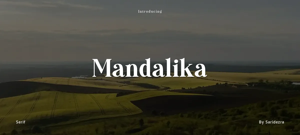 Mandalika font preview