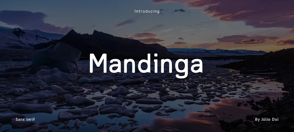 Mandinga font preview