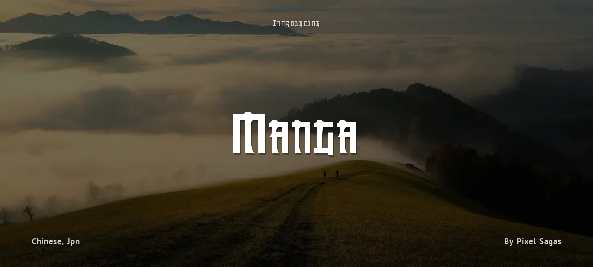 Manga font preview