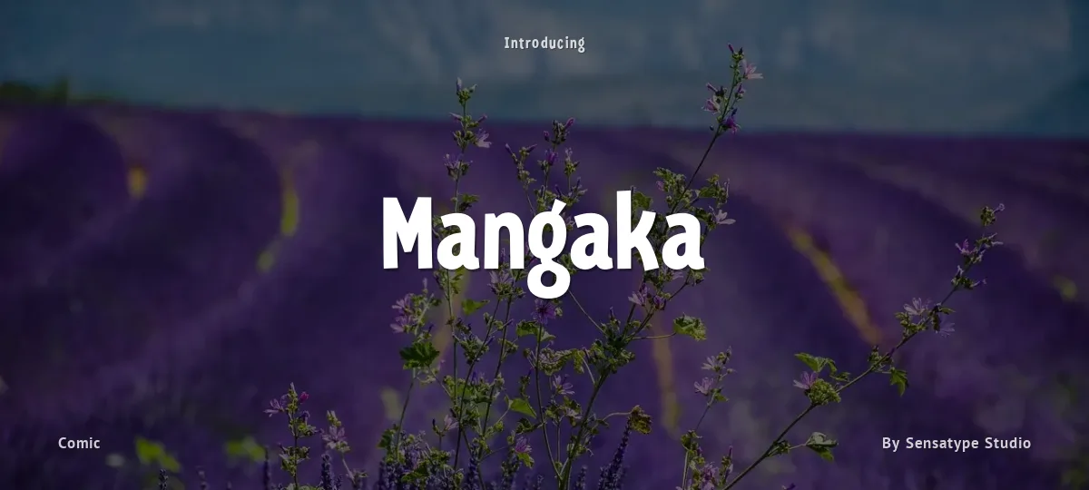 Mangaka font preview