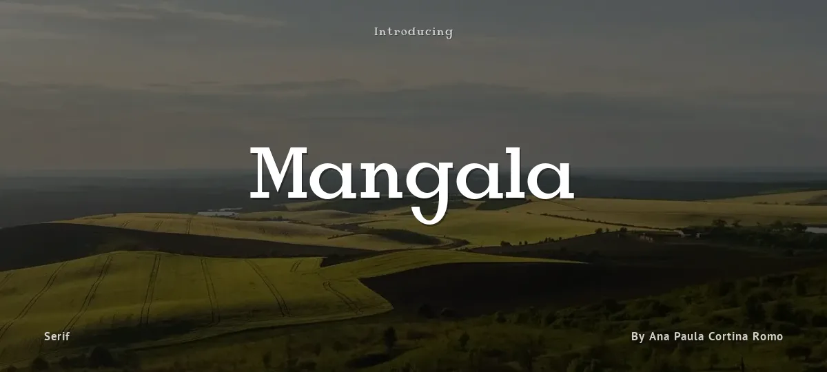 Mangala font preview