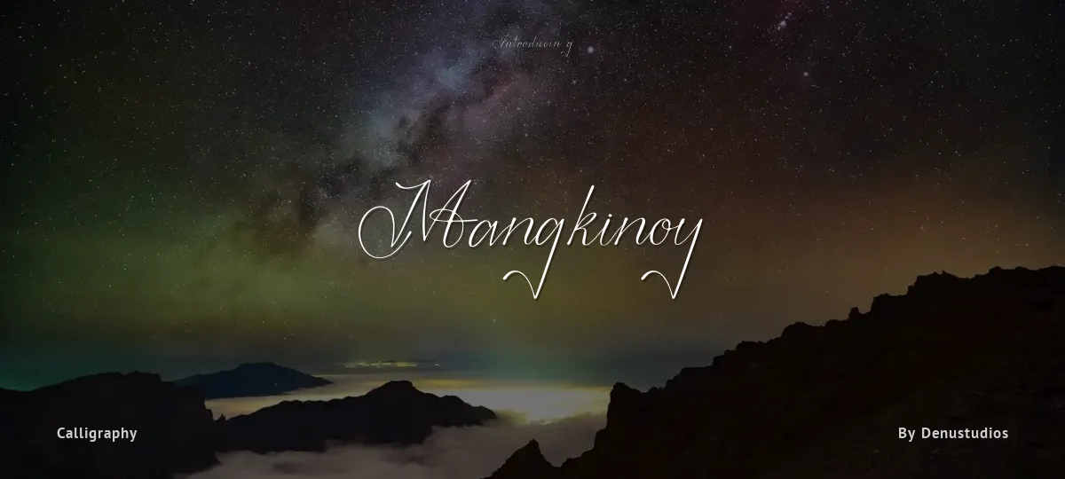 Mangkinoy font preview