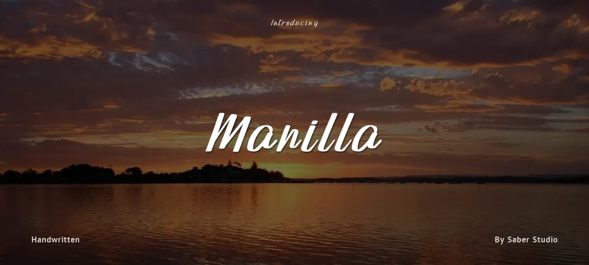 Manilla font preview