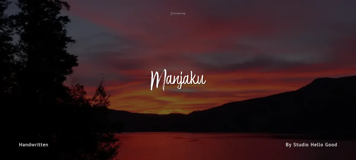 Manjaku font preview