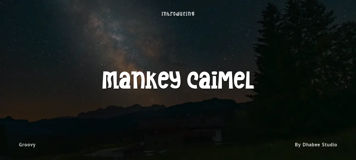 Mankey Caimel font preview