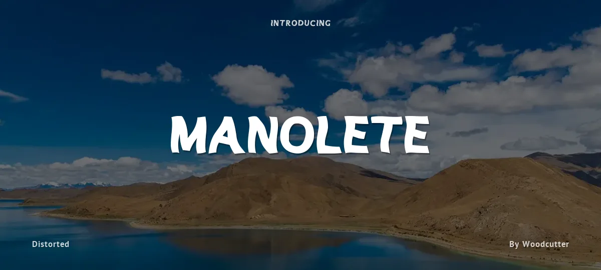 Manolete font preview