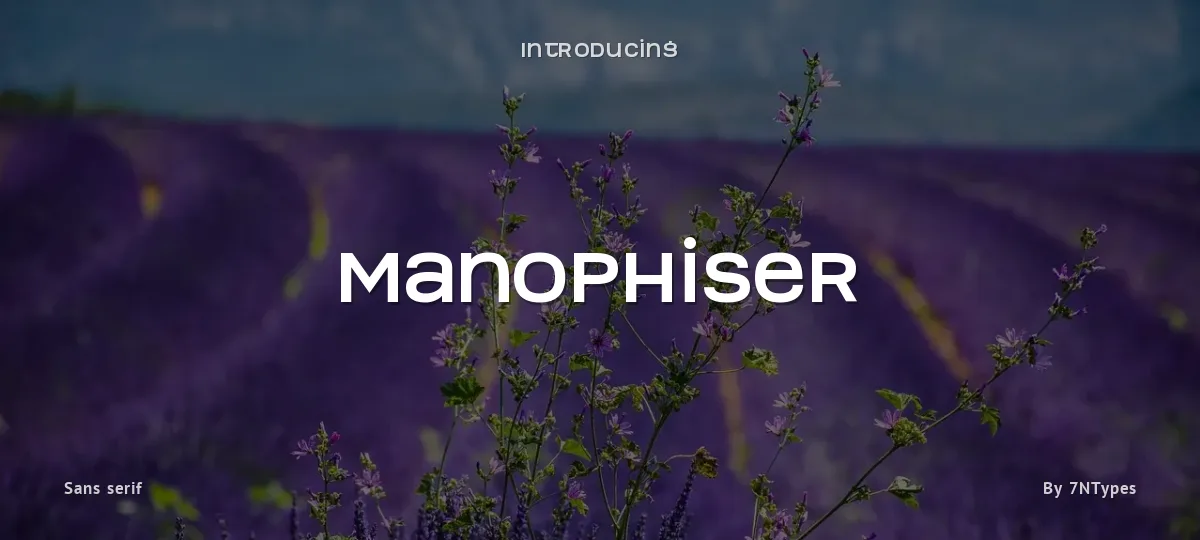 Manophiser font preview