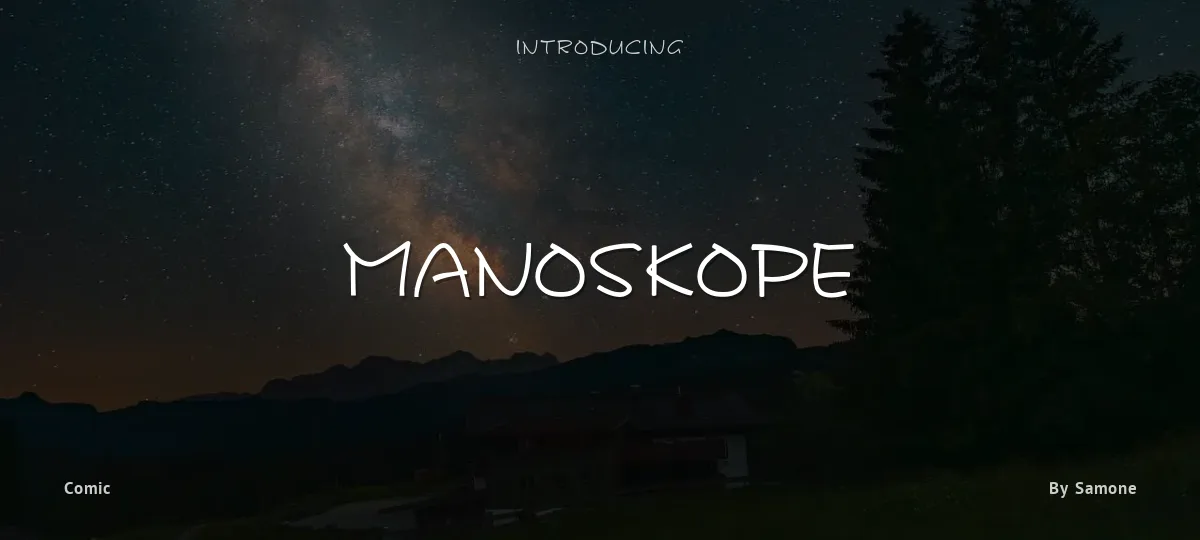 Manoskope font preview
