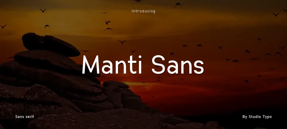 Manti Sans font preview