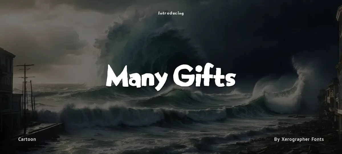 Many Gifts font preview
