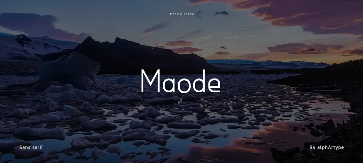 Maode font preview