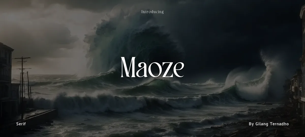 Maoze font preview