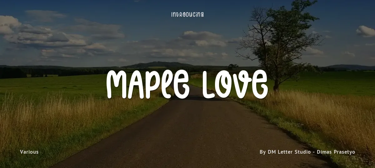 Maple Love font preview