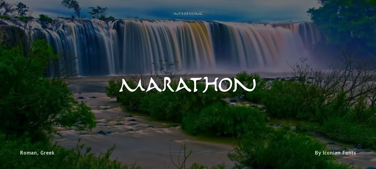 Marathon font preview