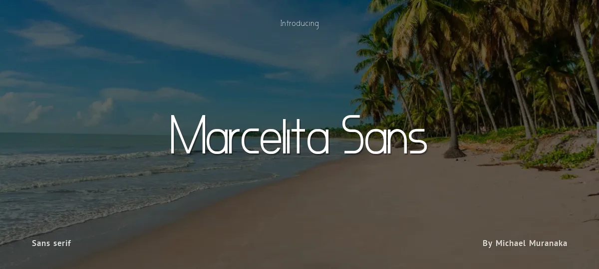 Marcelita Sans font preview