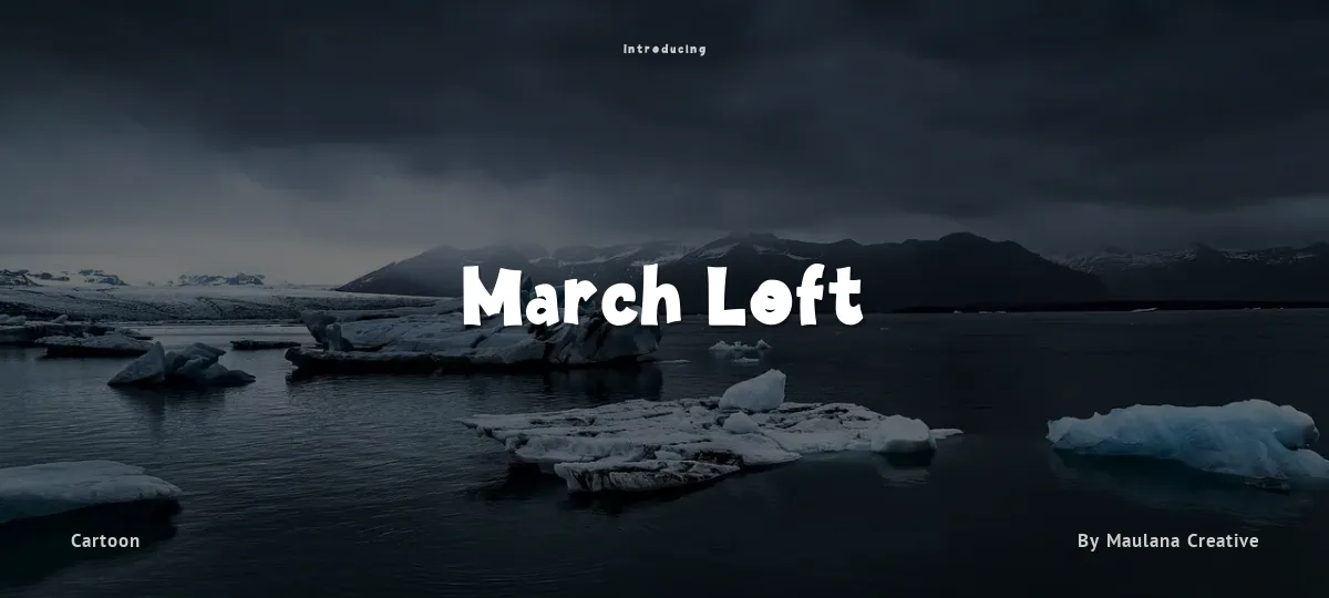 March Loft font preview