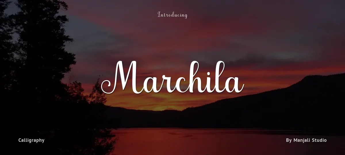 Marchila font preview